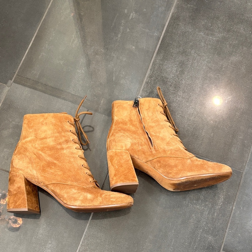 Vince Camel Suede Heeled Boots